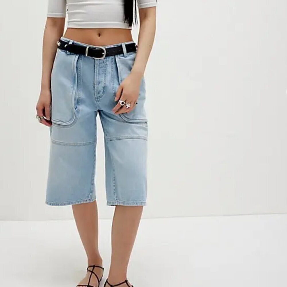 NWT Free People Havasu Slouchy Cropped Jeans in Hoover